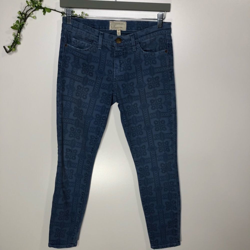 Current Elliot The Stiletto Navy Bandana Jeans - Picture 3 of 12